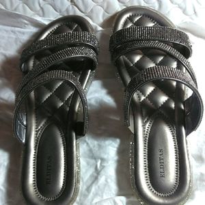 Gray sandals